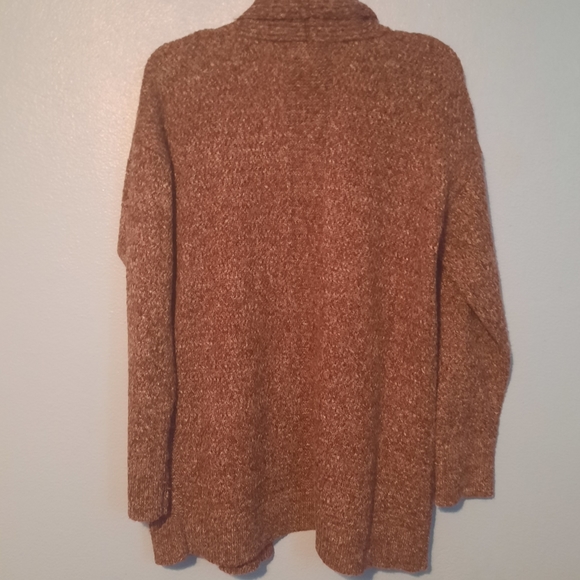 Liz Claiborne Women’s Long Sleeve Open Front Cardigan Sweater Burgundy Passion L - Picture 2 of 6